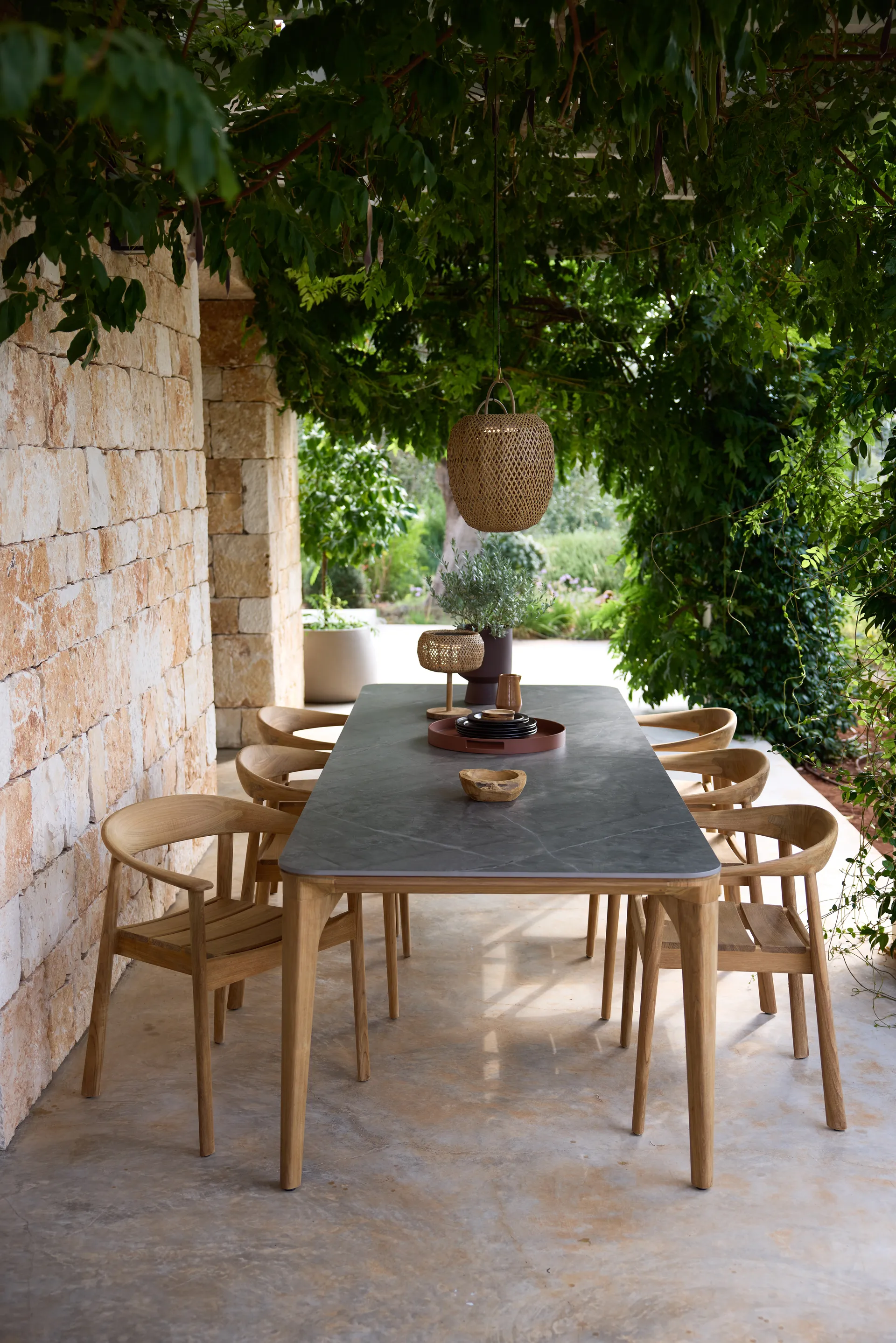 Fotel z podłokietnikami Majestic , Teak Cane-line