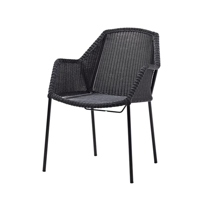 Krzesło Breeze Weave z możliwością sztaplowania - Black - Cane-line