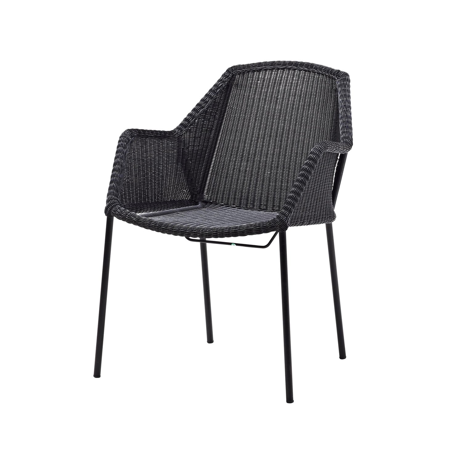 Cane-line Krzesło Breeze Weave z możliwością sztaplowania Black