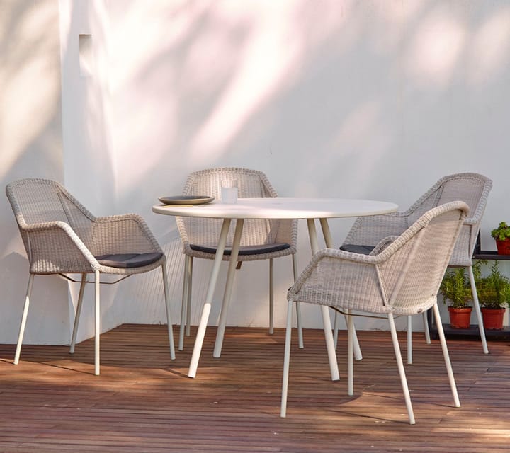 Krzesło Breeze Weave z możliwością sztaplowania, Taupe Cane-line