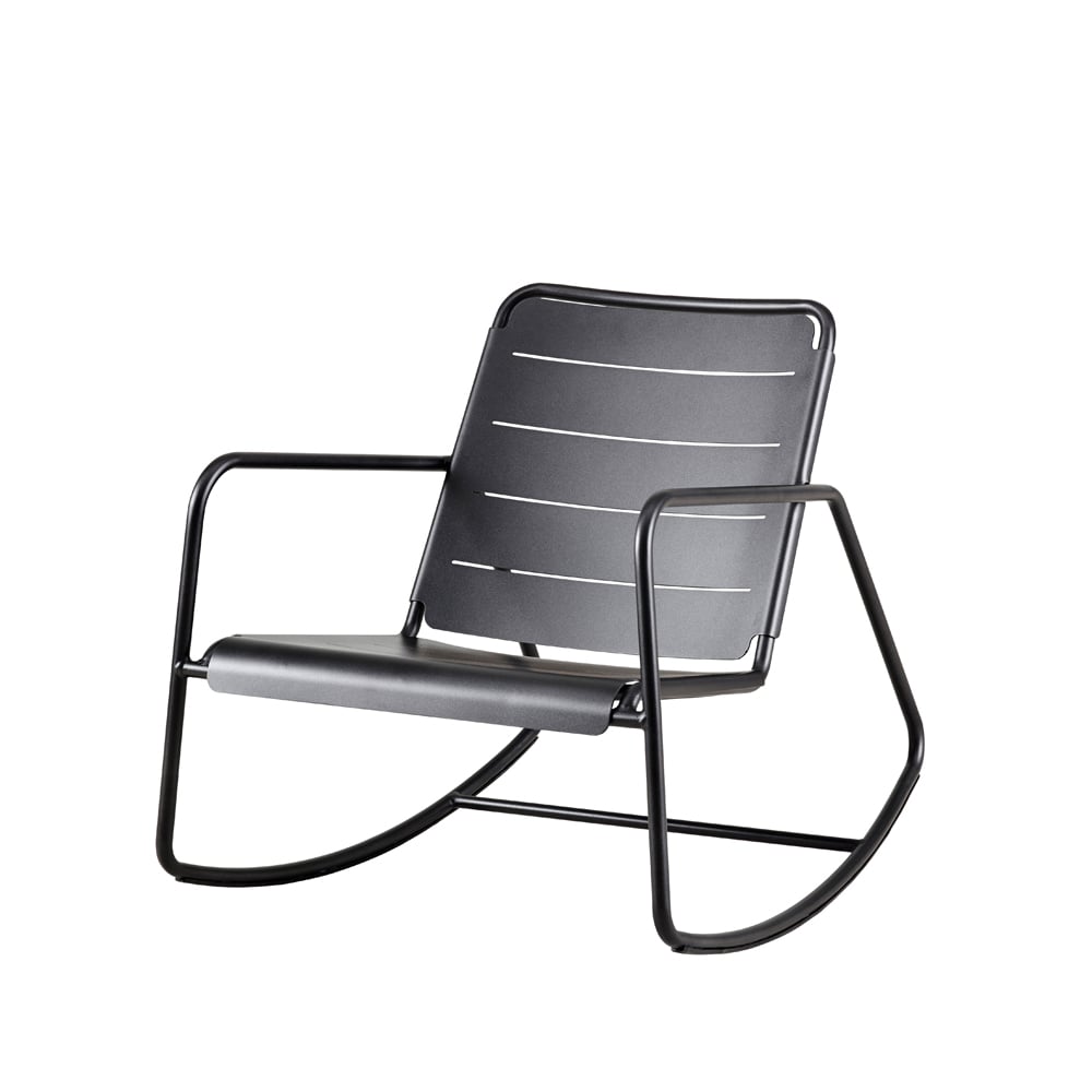 Cane-line Krzesło bujane Copenhagen Lava Grey | Skandynawski Design | Krzesła ogrodowe | Szary
