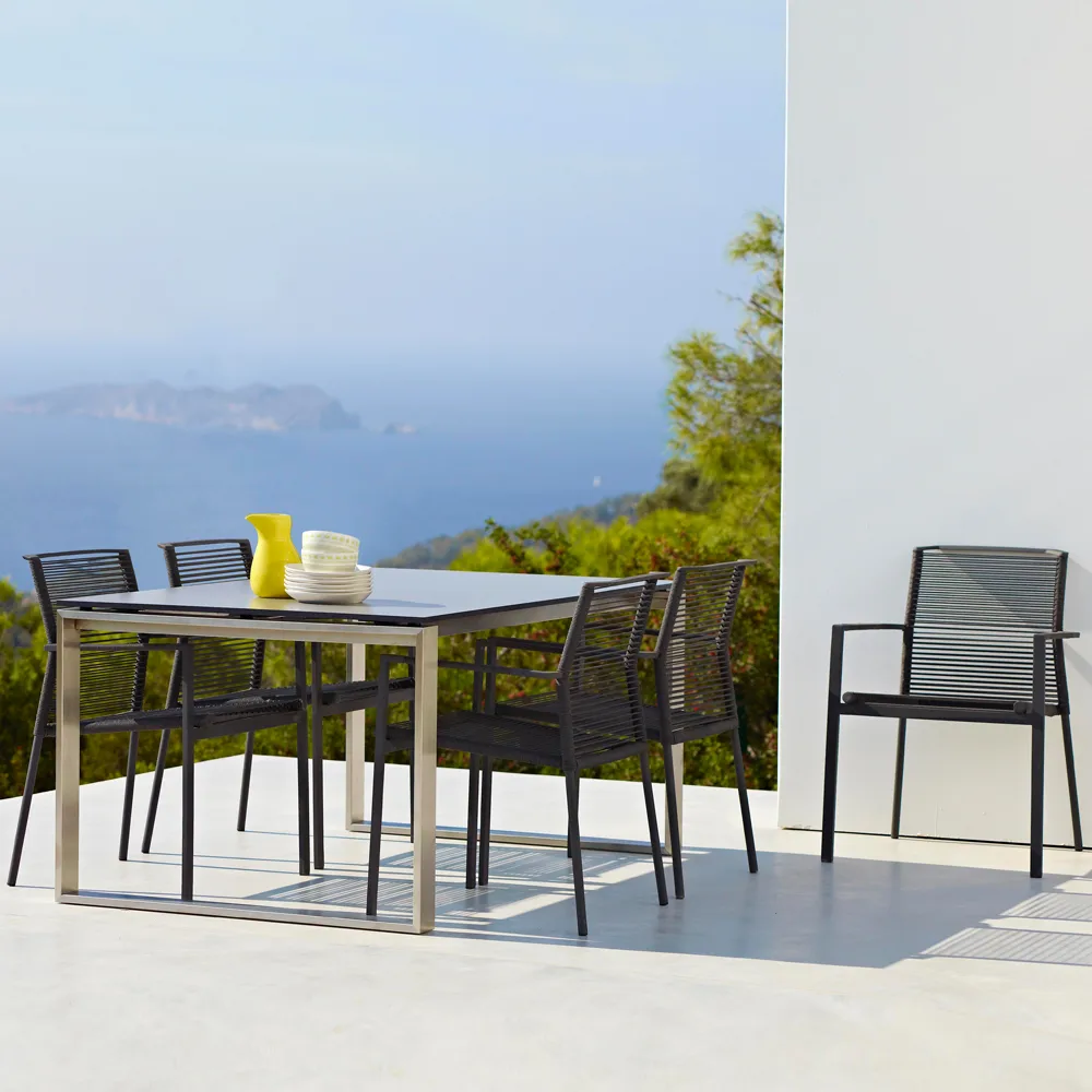 Krzesło Edge, Anthracite Cane-line