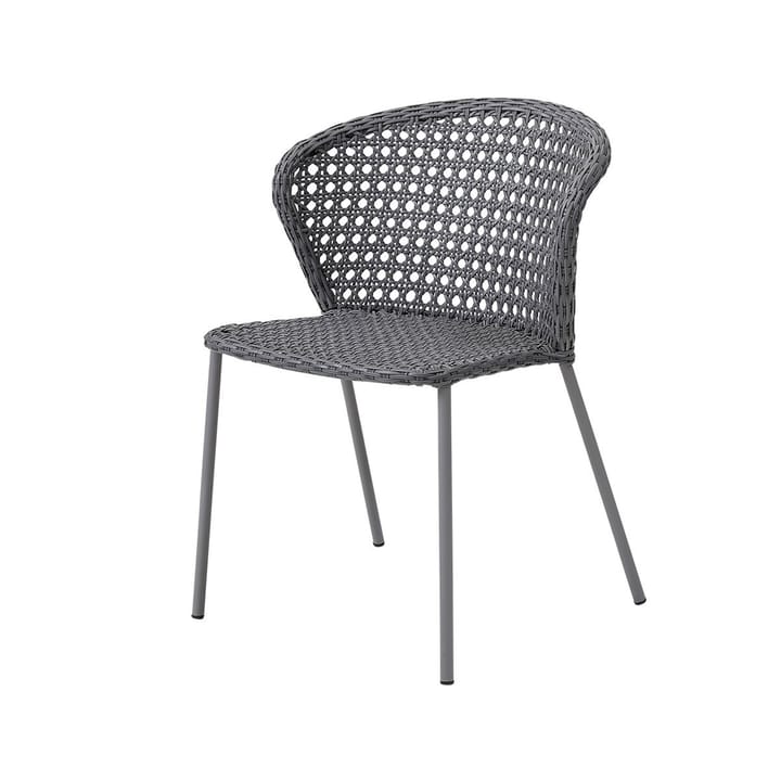 Krzesło Lean - Light Grey, Cane-Line french weave - Cane-line