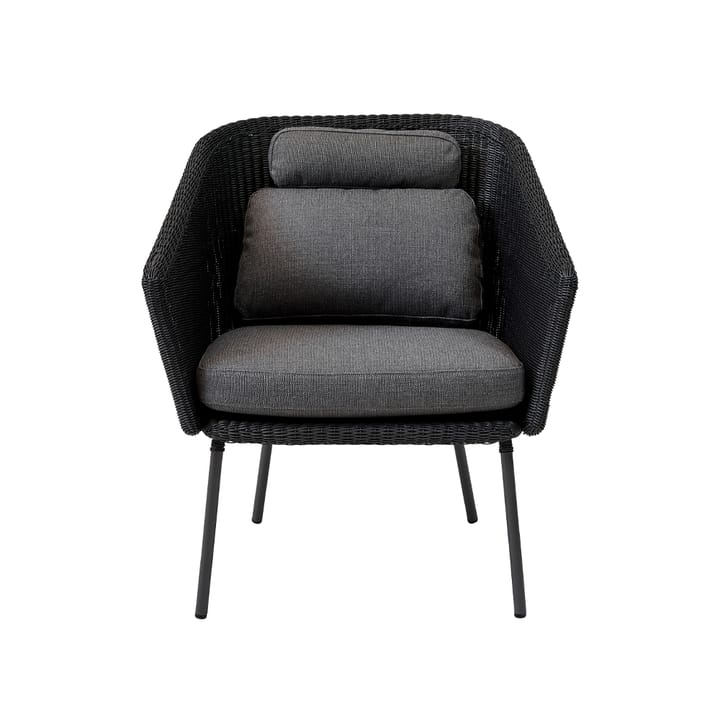 Krzesło Mega - Graphic, w zestawie szare poduszki - Cane-line