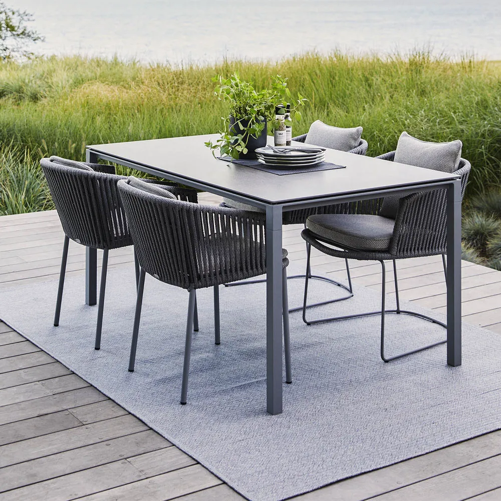 Krzesło Moments z możliwością sztaplowania, Grey Cane-line