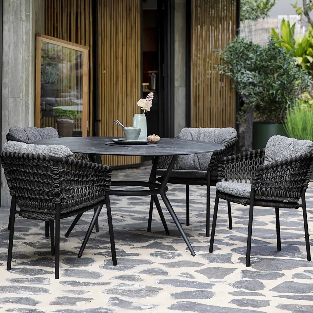 Krzesło Ocean - Soft Rope, Dark Grey Cane-line