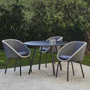 Krzesło Peacock, Soft Rope - Dark Grey, drewno tekowe - Cane-line
