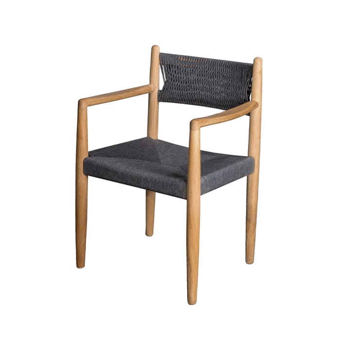Krzesło Royal - Dark Grey, drewno tekowe - Cane-line