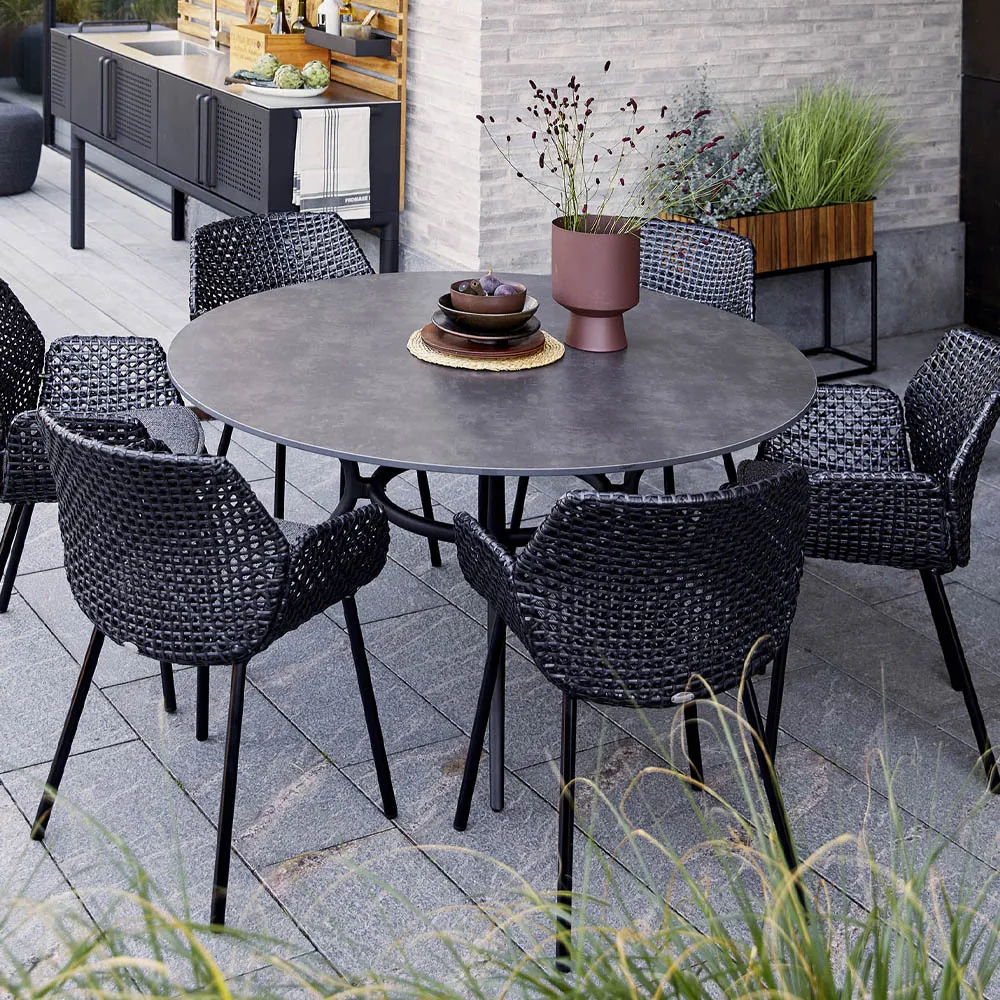 Krzesło Vibe, Light grey/bordeaux/dusty rose Cane-line