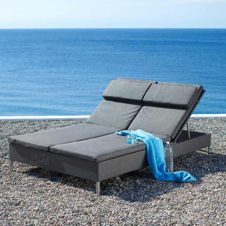 Leżak Rest, Cane-Line Natté Grey, podwójny Cane-line