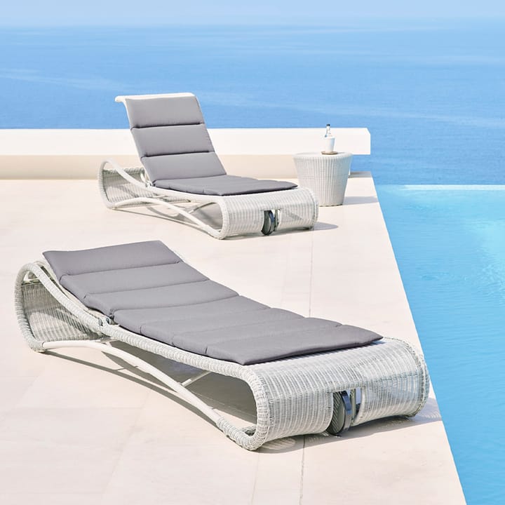 Leżal Escape, White Grey Cane-line