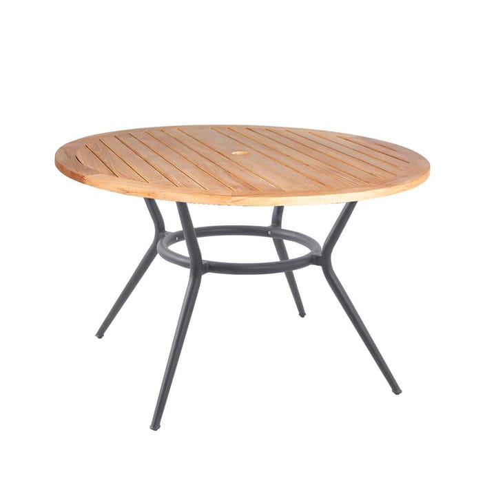 Okrągły stół jadalniany Joy - drewno tekowe-Light Grey Ø120 cm - Cane-line