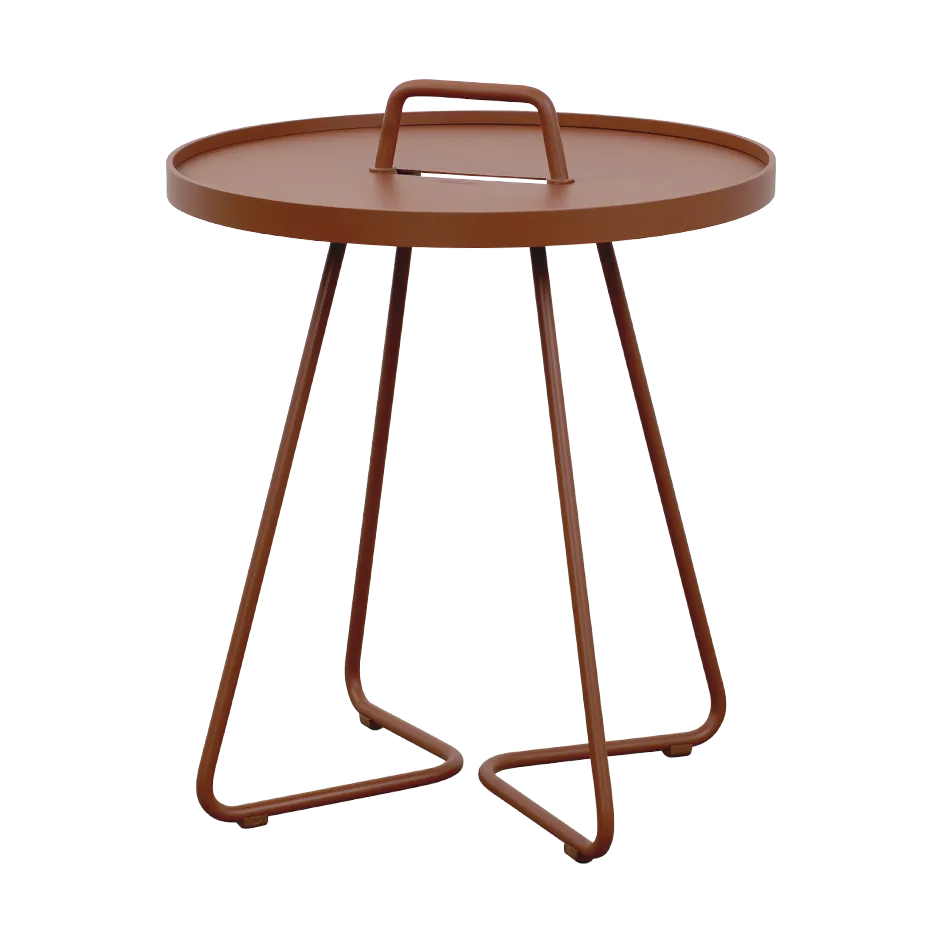 On-the-move stolik pomocniczy Ø44 cm, Desert red Cane-line