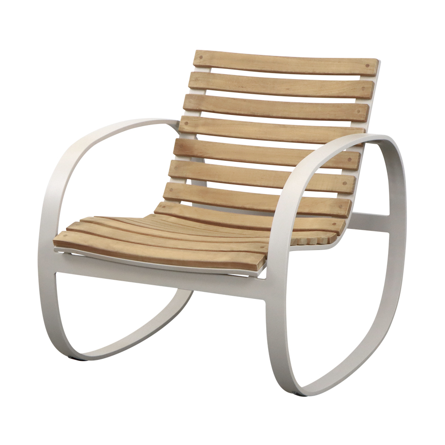 Cane-line Parc krzesło bujane Teak-sand | Skandynawski Design | Brązowy