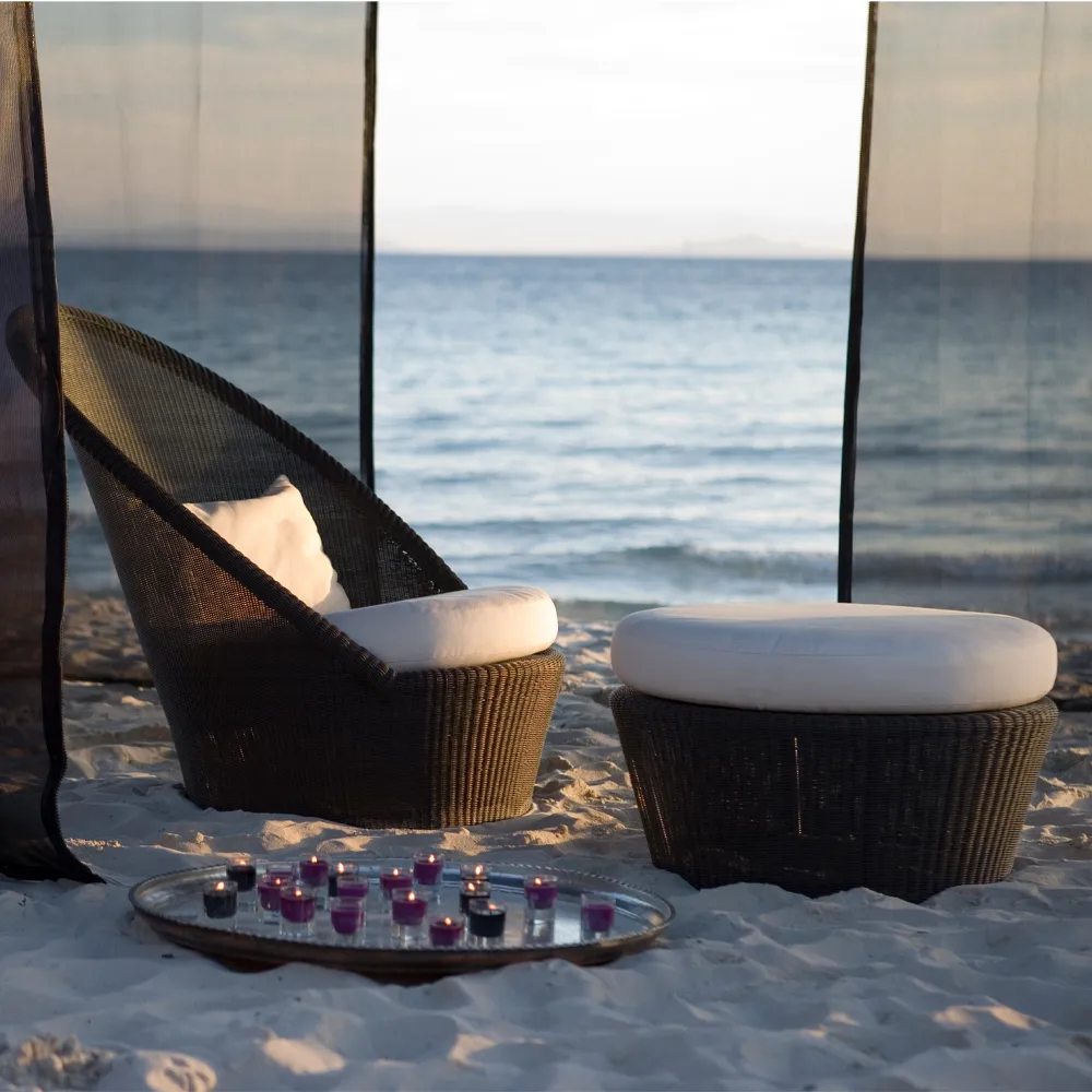 Podnóżek Kingston, White Grey Cane-line