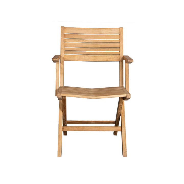 Składane krzesło Flip - drewno tekowe, z podłokietnikami - Cane-line