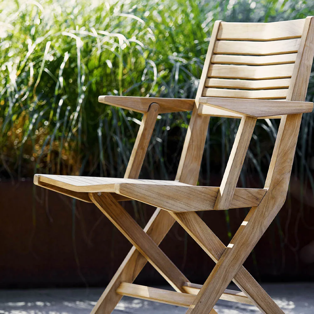 Składane krzesło Flip, drewno tekowe Cane-line