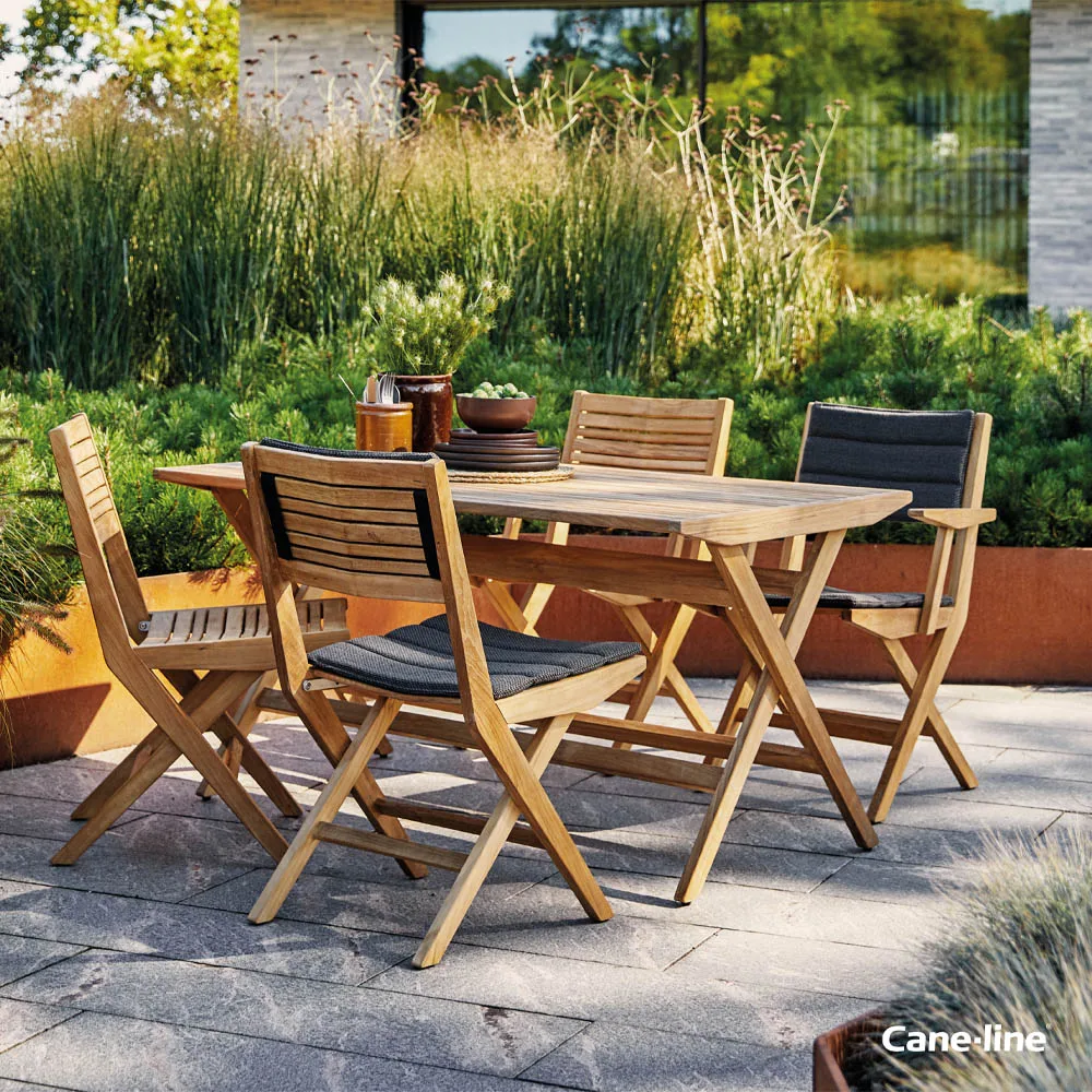 Składany stół Flip 80x80x72,5 cm, drewno tekowe Cane-line
