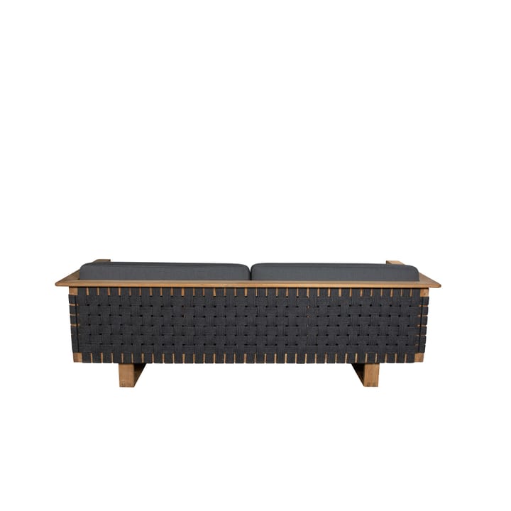 Sofa 3-osobowa Angle, Dark Grey, drewno tekowe Cane-line