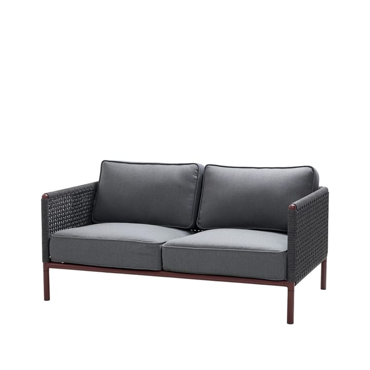 Sofa 3-osobowa Encore - Cane-Line airtouch bordeaux/Dark Grey - Cane-line