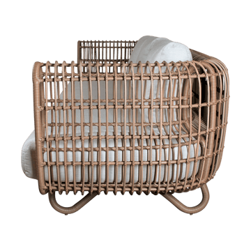 Sofa 3-osobowa Nest Weave - Naturalny, Cane-Line Natté Light Grey - Cane-line