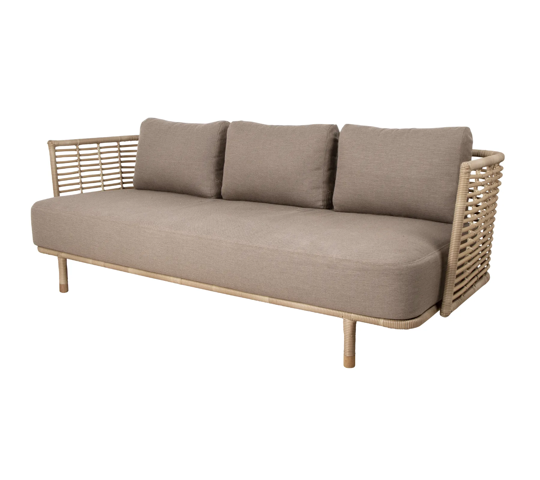 Sofa 3-osobowa Sende Weave, AirTouch taupe Cane-line
