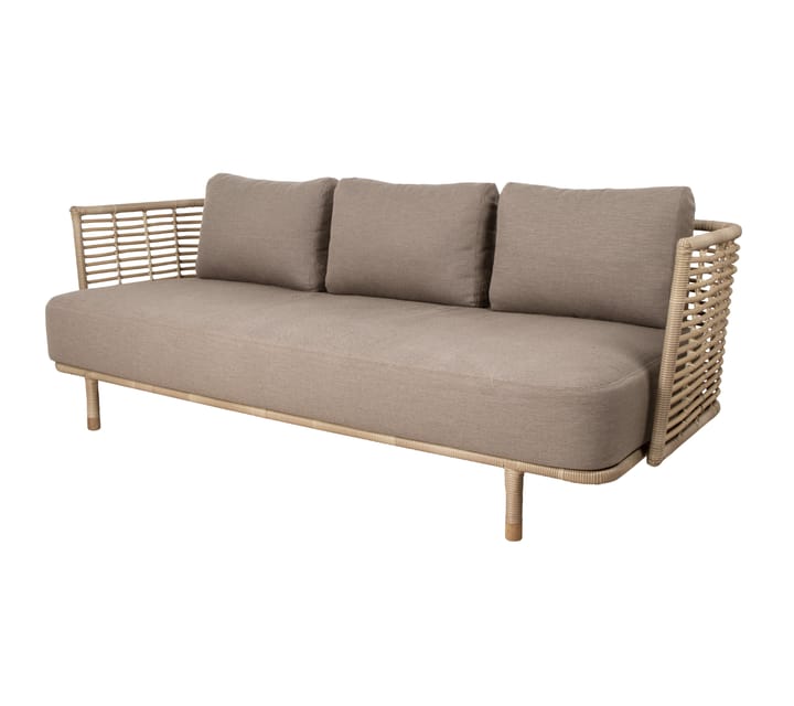 Sofa 3-osobowa Sende Weave - AirTouch taupe - Cane-line