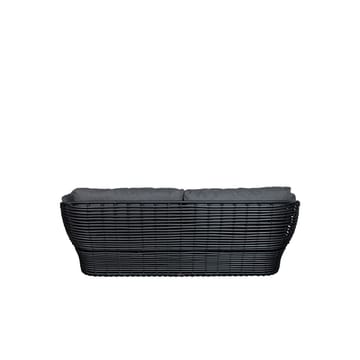 Sofa Basket 2-osobowa - Graphic grey, szare poduszki - Cane-line