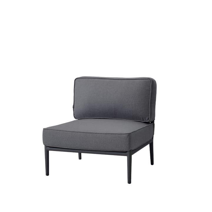 Sofa modułowa Conic - Cane-Line Airtouch grey, pojedynczy, w zestawie z poduszkami - Cane-line
