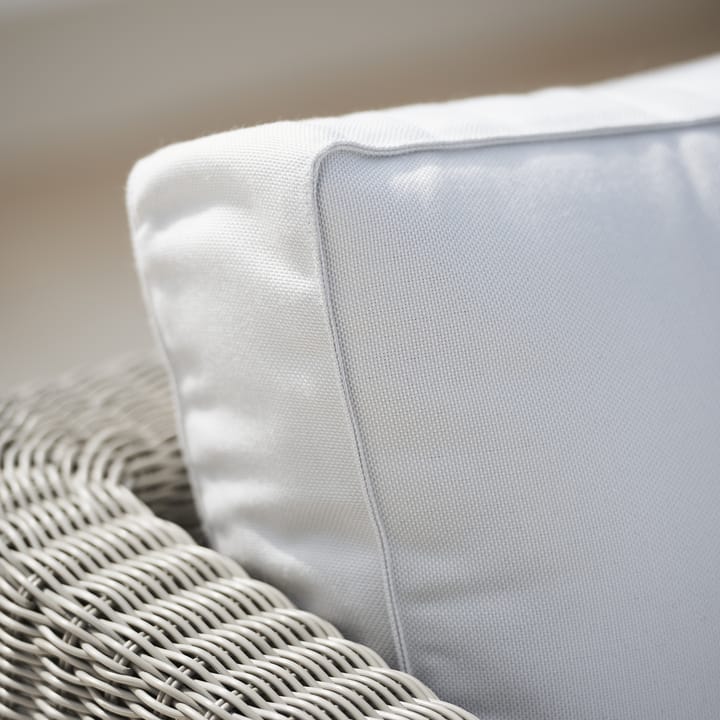 Sofa modułowa Connect - 2-osobowa taupe, lewostronna, białe poduszki - Cane-line