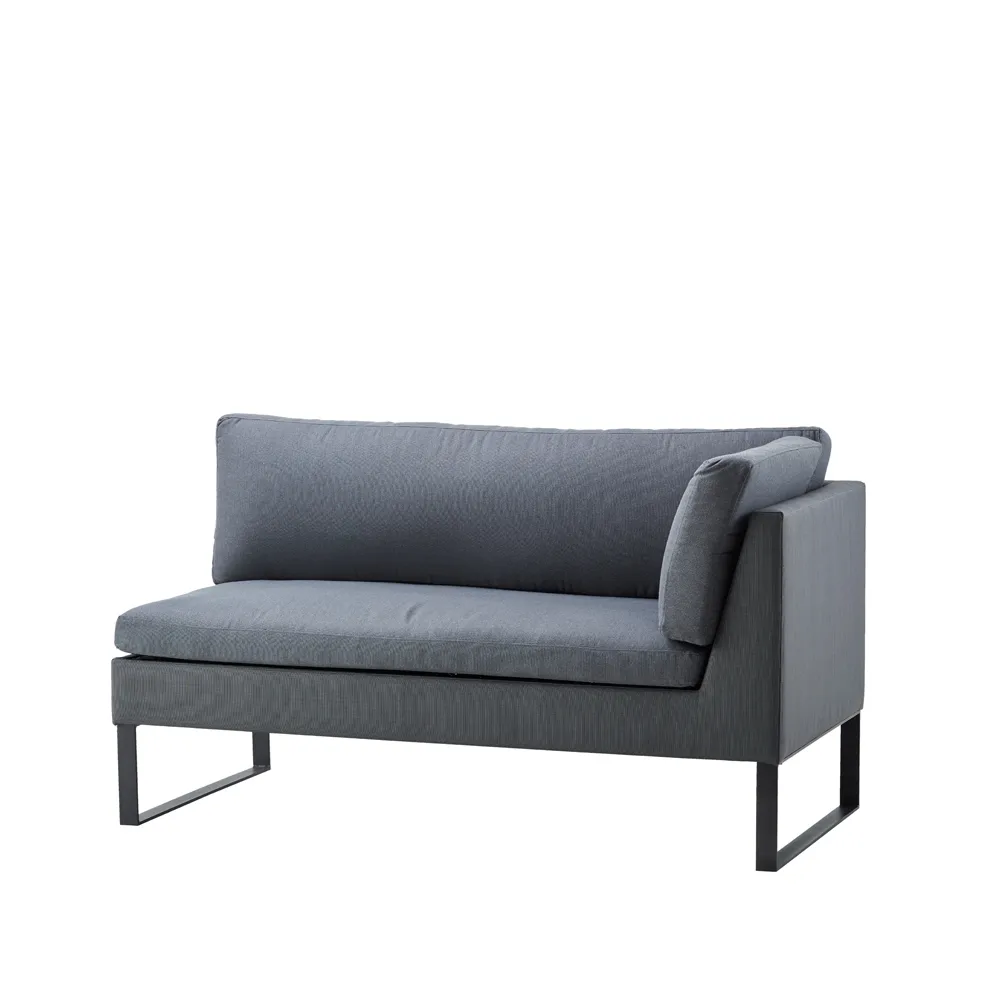 Sofa modułowa Flex, Grey, lewostronna, w zestawie z poduszkami Cane-line