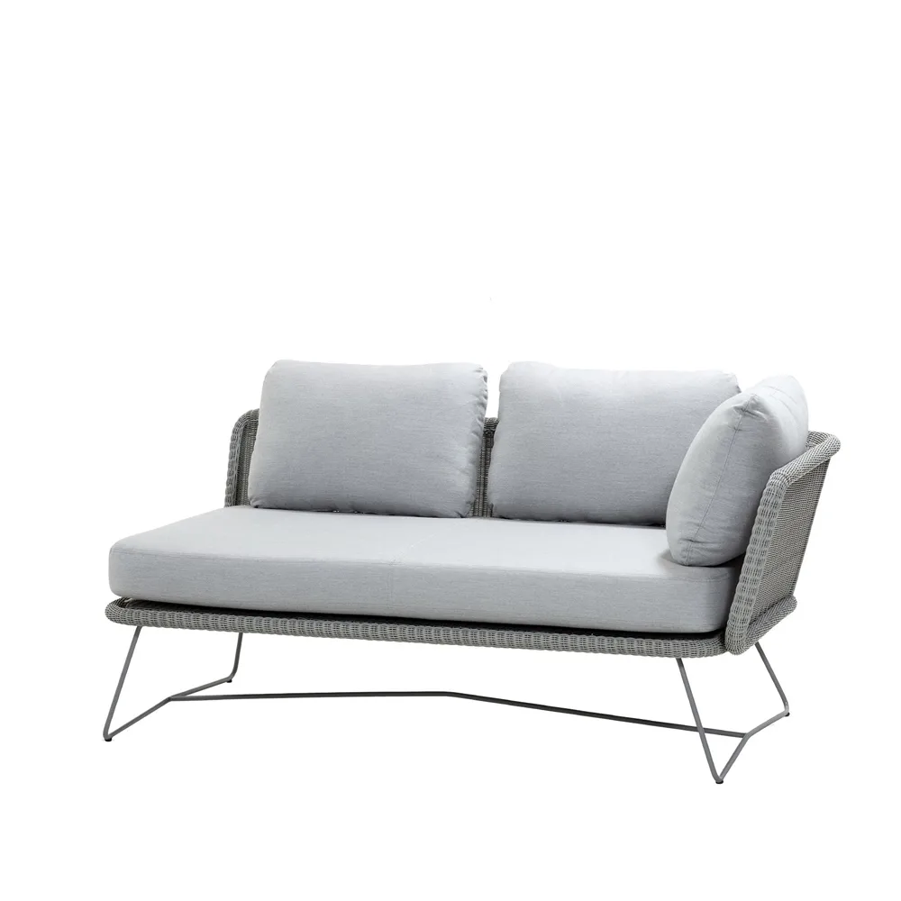 Sofa modułowa Horizon, Cane-Line Natté Light Grey, lewostronna Cane-line