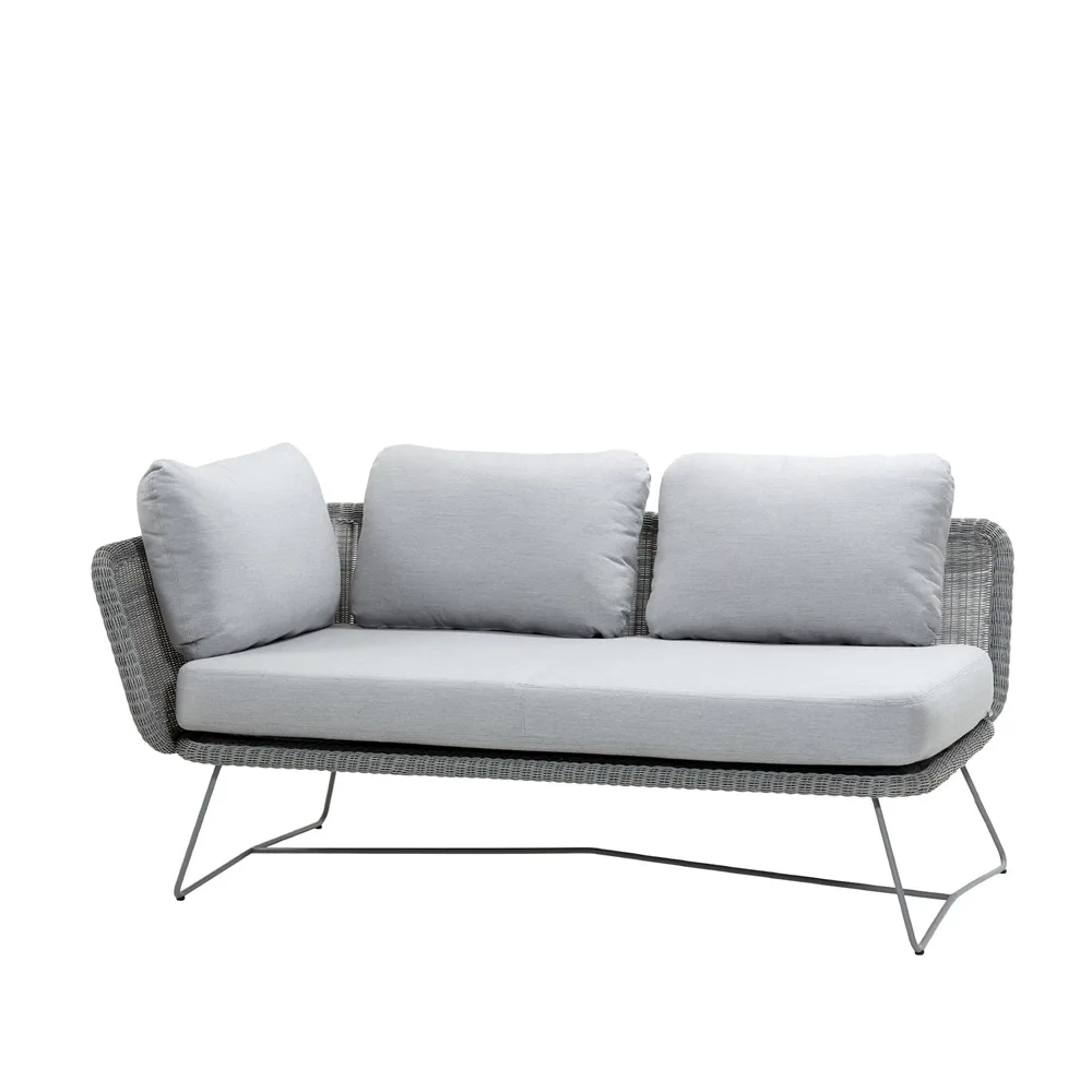 Sofa modułowa Horizon, Cane-Line Natté Light Grey, prawostronna Cane-line