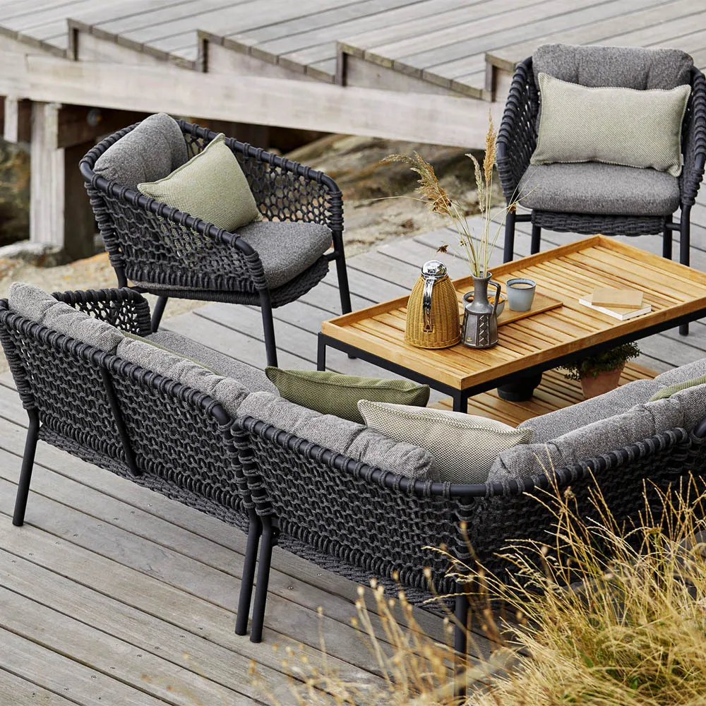Sofa modułowa Ocean, Dark Grey, lewostronna Cane-line
