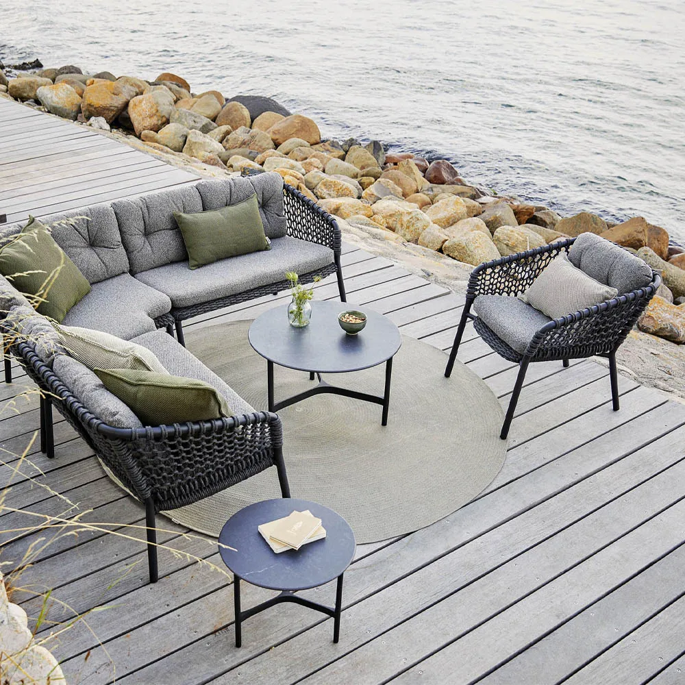 Sofa modułowa Ocean, Dark Grey, lewostronna Cane-line