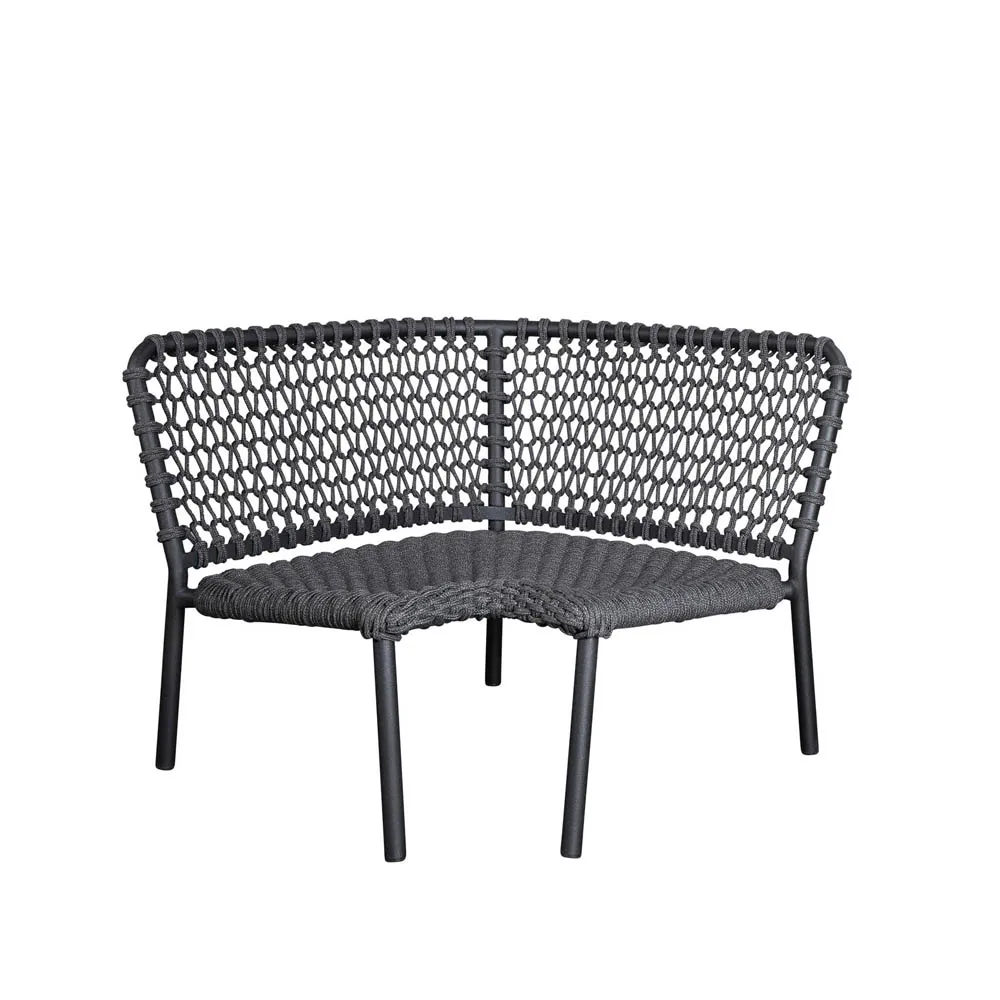 Sofa modułowa Ocean, Dark Grey, narożnik Cane-line