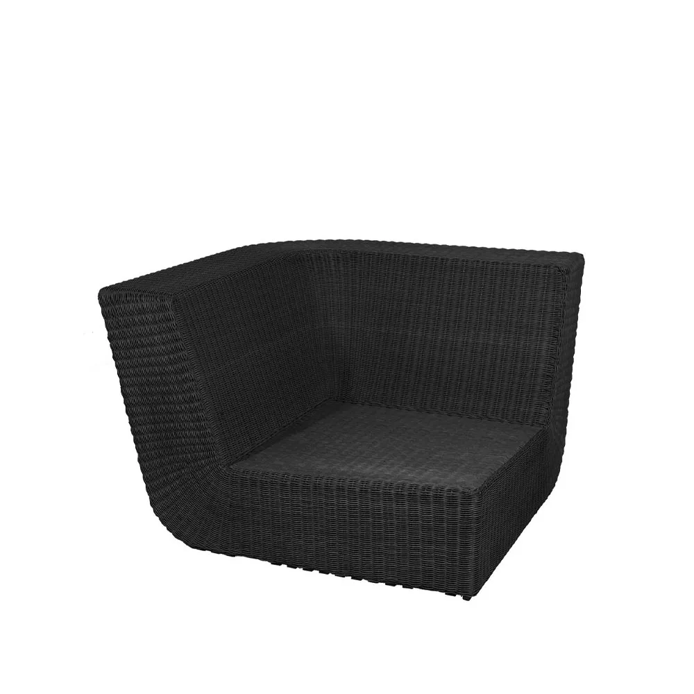 Sofa modułowa Savannah, Black, narożnik Cane-line