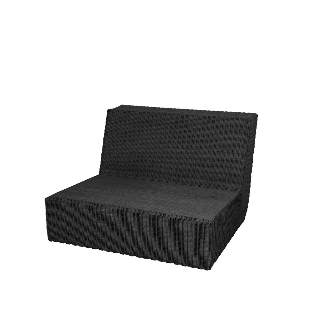 Sofa modułowa Savannah, Black, pojedynczy Cane-line