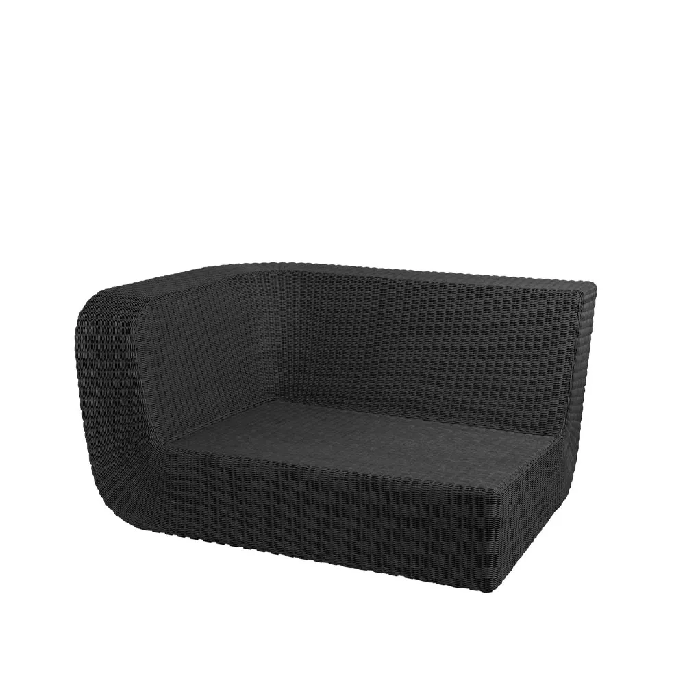 Sofa modułowa Savannah, Black, prawostronna Cane-line