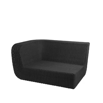 Sofa modułowa Savannah - Black, prawostronna - Cane-line