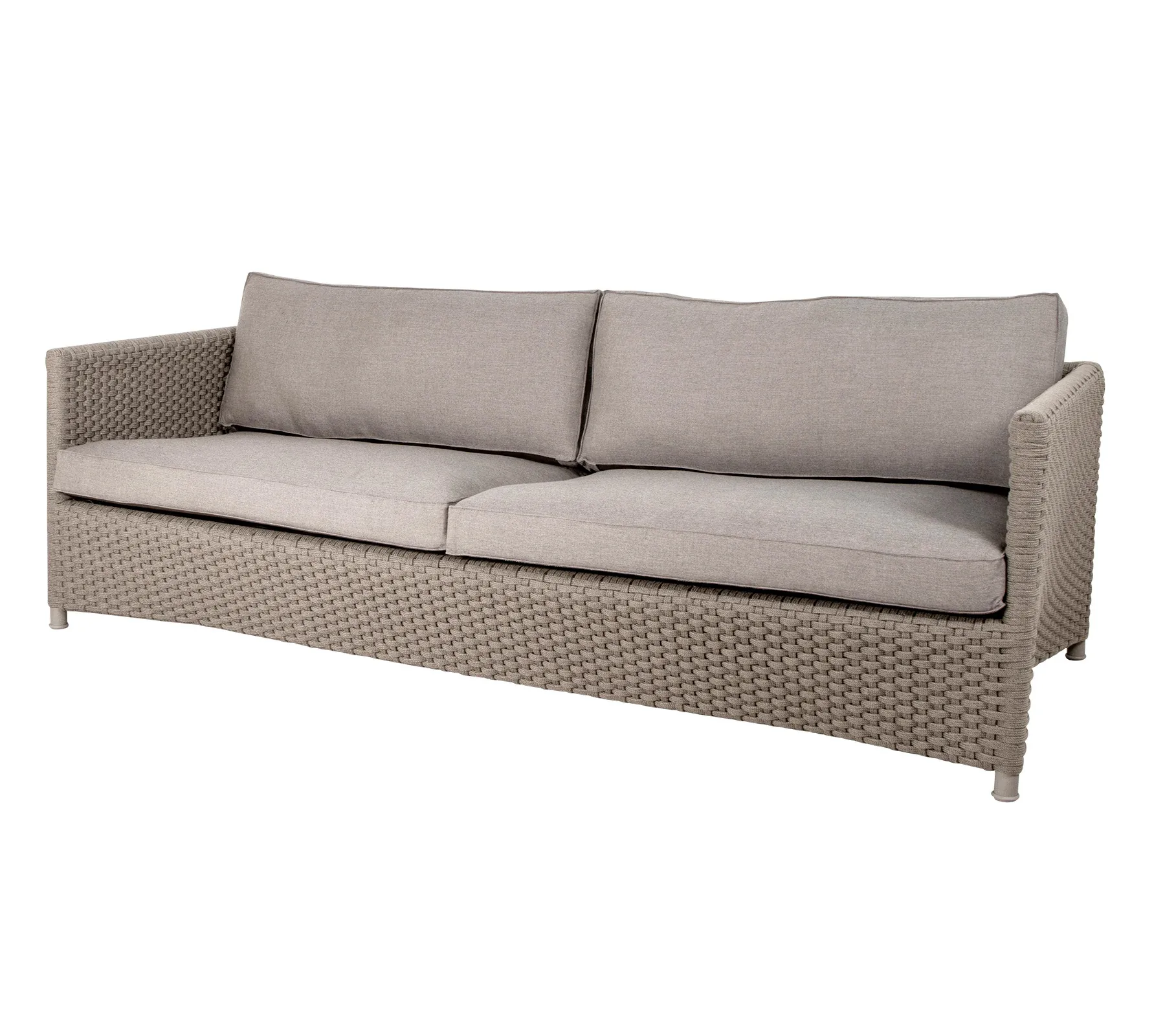 Sofa3-osobowa Diamond Soft Rope, Cane-Line Natté taupe Cane-line