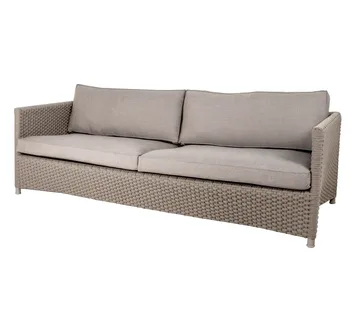 Sofa3-osobowa Diamond Soft Rope - Cane-Line Natté taupe - Cane-line
