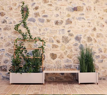 Sticks skrzynka na kwiaty 57x103 cm - Sand - Cane-line