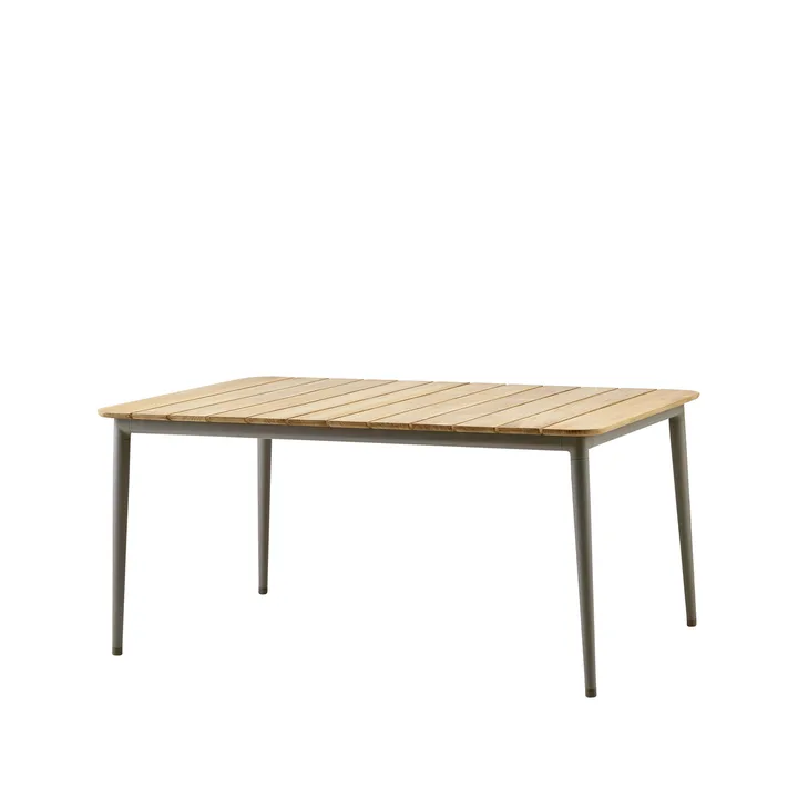 Stół Core, drewno tekowe 160x90x74 cm - Taupe stelaż - Cane-line