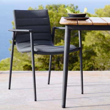 Stół do jadalni Core, drewno tekowe 210x100x74 cm - Taupe stelaż - Cane-line