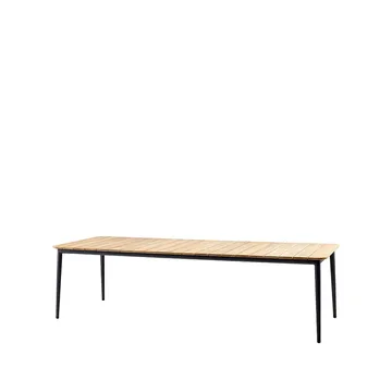 Stół do jadalni Core, drewno tekowe 274x90x74 cm - Lava grey stelaż - Cane-line