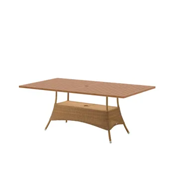 Stół do jadalni Lansing 100x180 cm - drewno tekowe-weave natural - Cane-line