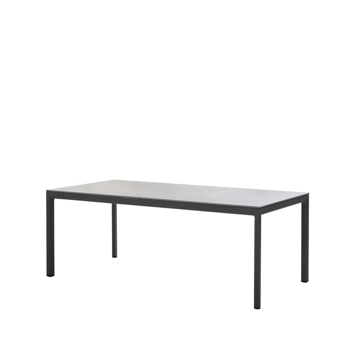 Stół jadalniany Drop - Fossil grey - lava grey stelaż aluminiowy - Cane-line