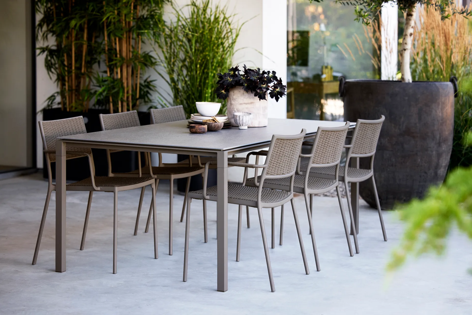 Stół Pure 200x100 cm Basalt grey-taupe,  Cane-line