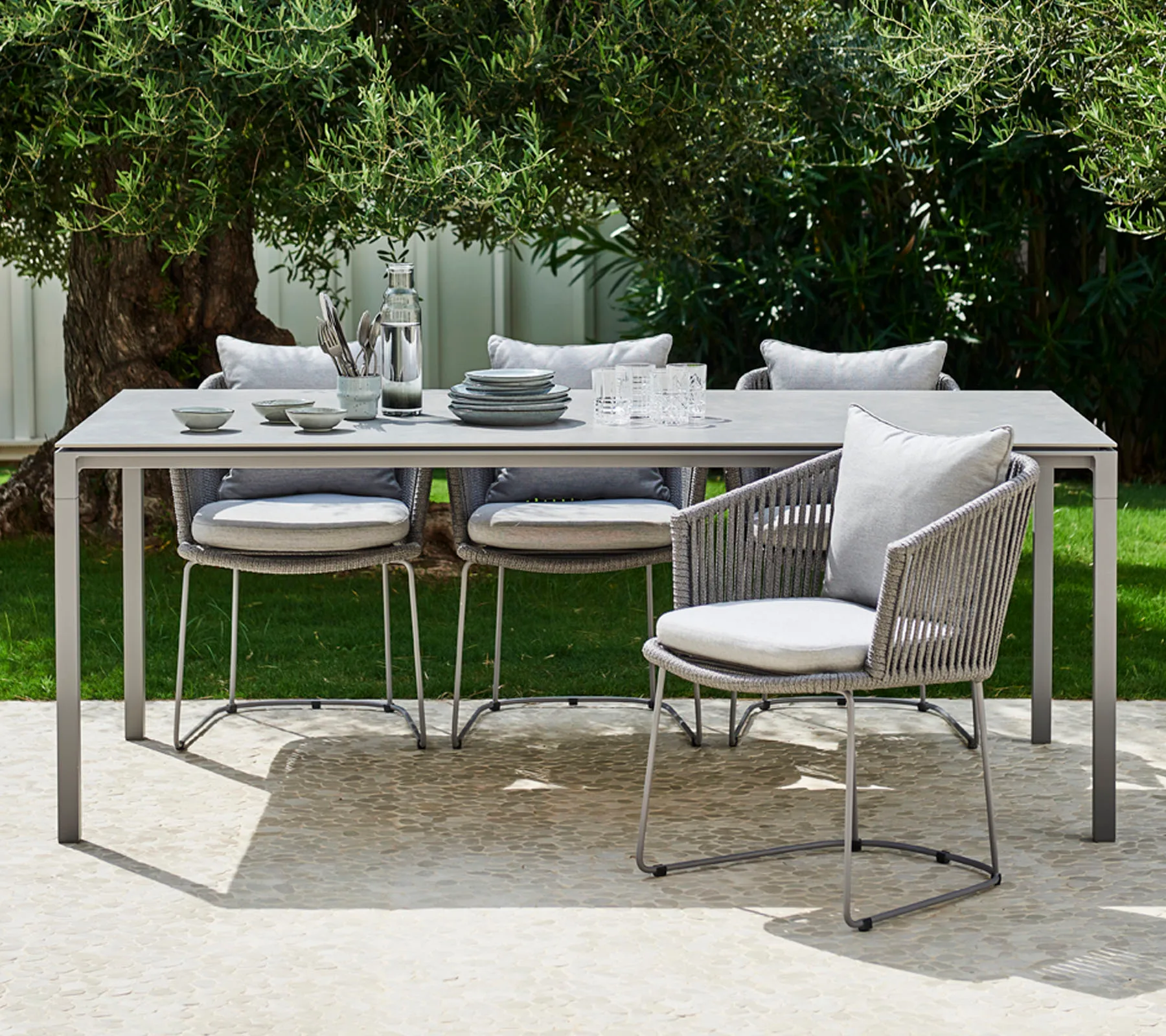 Stół Pure 200x100 cm Basalt grey-taupe,  Cane-line
